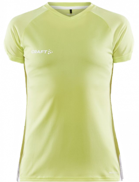 Craft - Pro Control Impact Tee Women - Giallo/White - Giallo & bianco